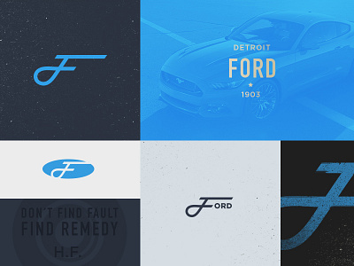 Ford Re-work brand branding car detroit ford motor city redesign vehicle