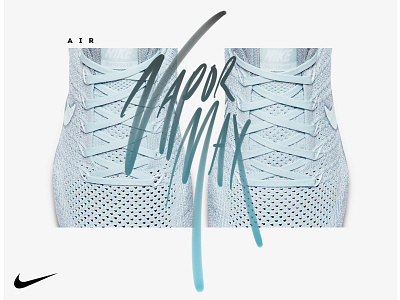 Nike Air Vapormax 2d blue design digital font logo nike print shoes site sport typography