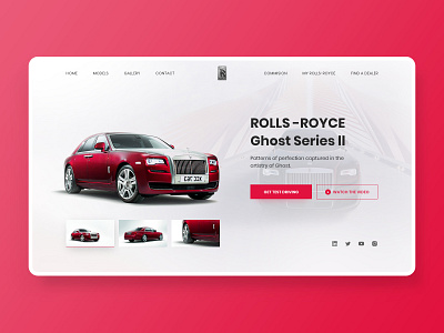 RR car inspiration landingpage ui uidesign