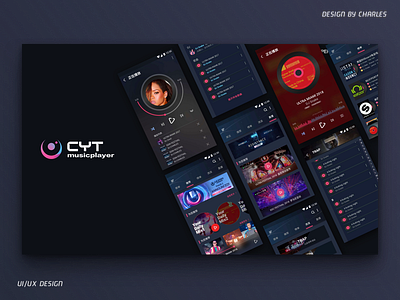 CYT Music player app animation app branding design icon ios logo music app ui ux