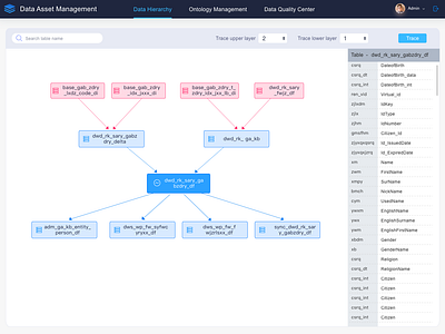 Data Asset Management big data data hierarchy data management data visulization database sql