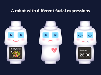 Robot with faicial expressions
