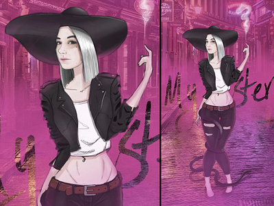 Mystery girl character characterdesign design digital digital art digital painting digitalart illustration