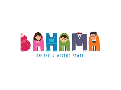 BAHAMA Logo 2d art colorful colors design illustration illustrator logo online shopping store vector