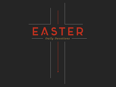 Easter App branding cross devotions easter illustration