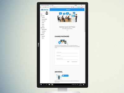 Dashboard User Actions on Vertical Monitor dashboard design mechanism ux vertical web