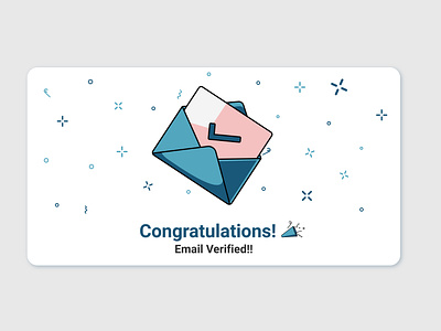 Email Verification flat design