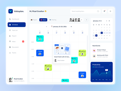 🗓Vektoplan - Team Planning Dashboard