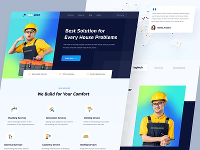 KULI KECE - Handyman Website agency app book booking branding carpenter clean design handyman home service ios painting plumbing service ui ux web design website