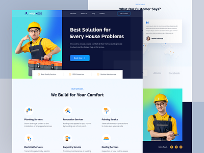 KULI KECE - Handyman Website by Rizal Gradian 🐳 for Callour Studio on ...