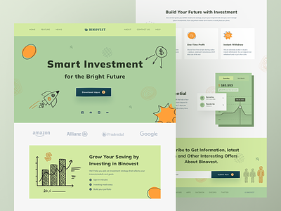 Smart Investment Landing Page agency business clean design finance invest investment landing landing page money smart trade ui ux web design website withdraw