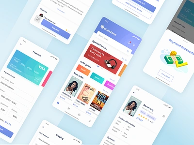 Bookstore App app apps book bookstore clean ebook ios market place mobile payment shop ui ux