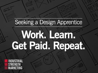 Hiring a Design Apprentice apprenticeship hiring interns internship part time