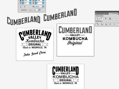 CVK Process illustrator label process typography