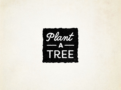 Plant a Tree cta logo mark organic rough