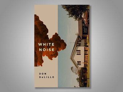 White Noise Book Cover book cover collage cut and paste design literature