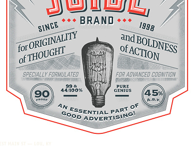 Label tease alcohol bourbon illustration label type typography whiskey