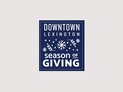 Downtown Lexington Holiday Badge WIP