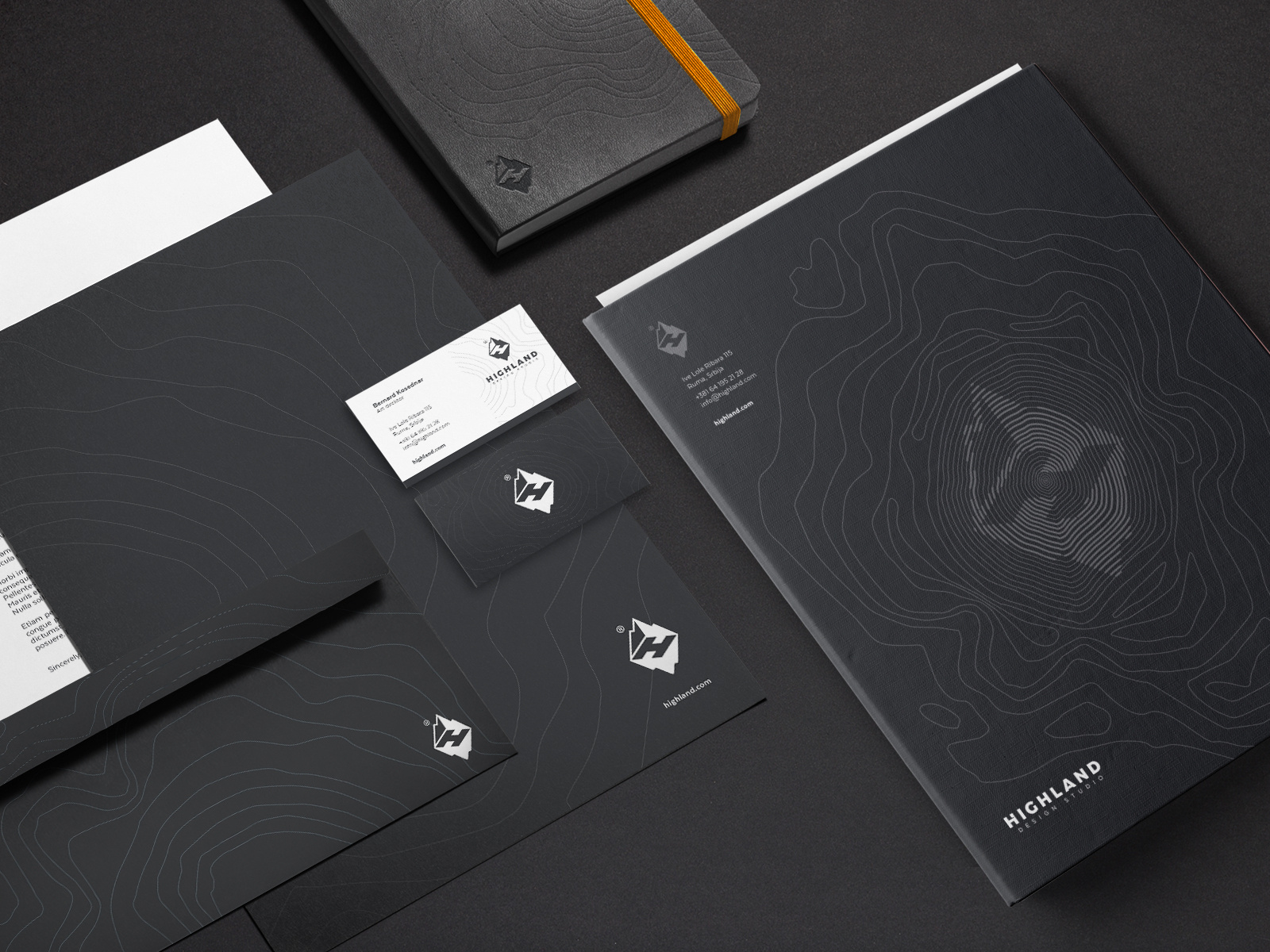 Highland Stationery Design by Bernard Kosednar on Dribbble