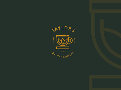 Taylors of Harrogate art behance branding color dribbble english flat icon illustration logo logo design logodesigner logos minimal modern simple symbol tea vector work