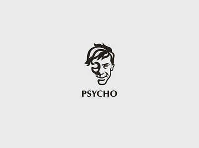 'Psycho' logo concept adobe art cinema clean creative flat illustration logo logo design logomark logos minimal modern movie shot simple symbol vector visual work