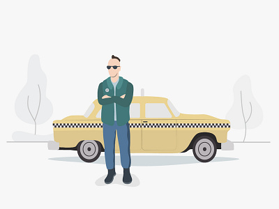 Taxi Driver cinema digital art digital illustration illustration inspiration movie movie art taxi driver vector vector art vector illustration