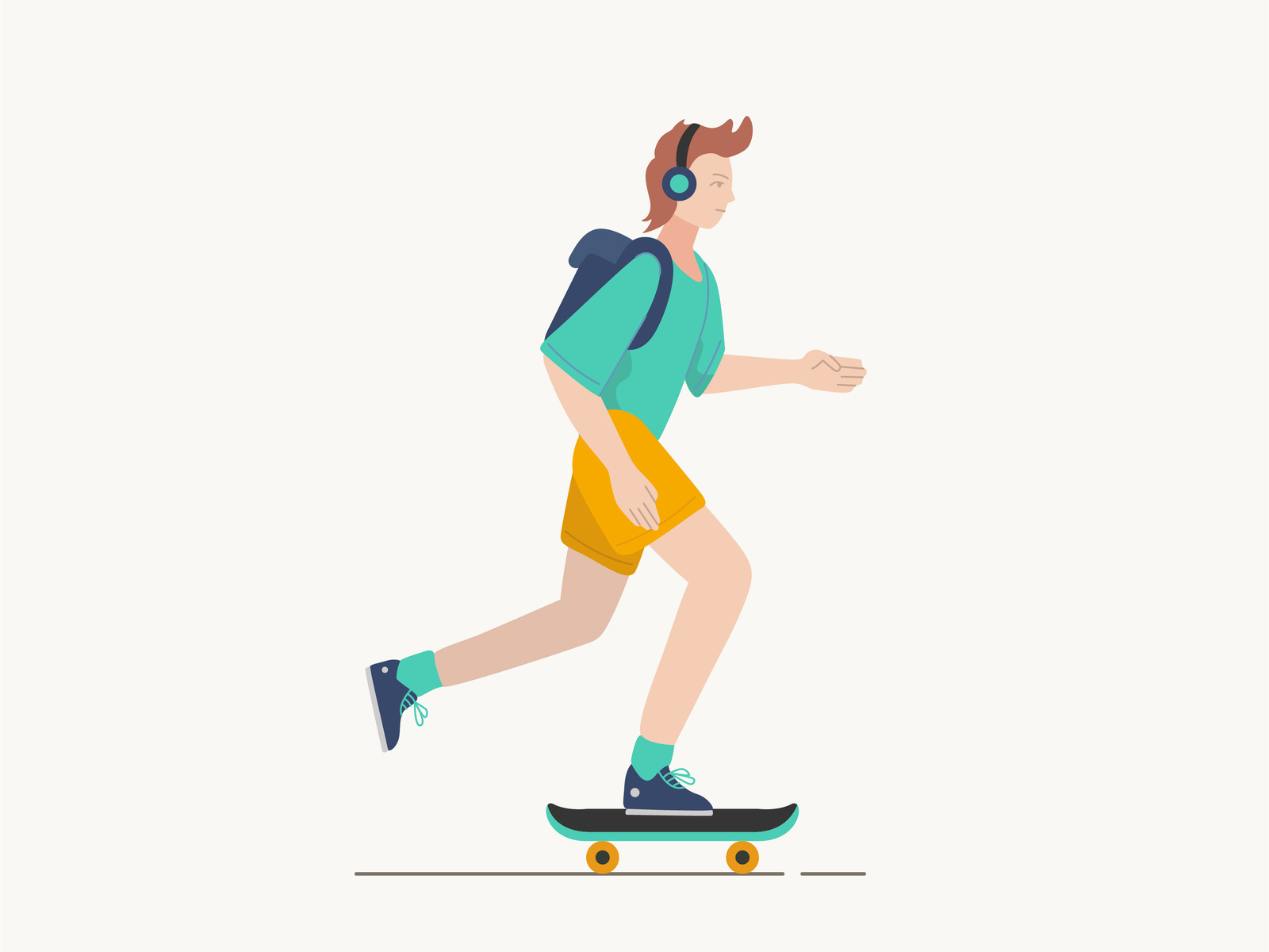 Skateboarder Character Design by Fidann Mammadli on Dribbble