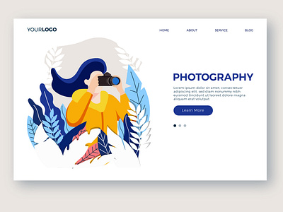 Photography page template