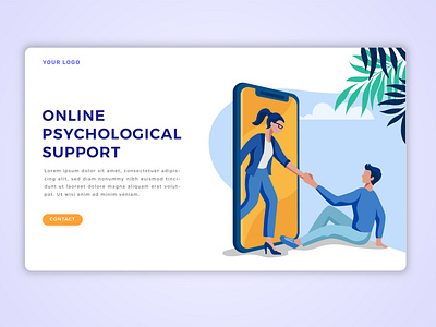 Psychological support page template