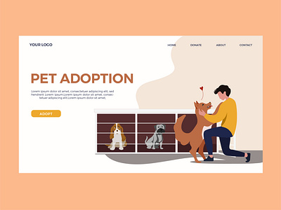 Pet adoption page template