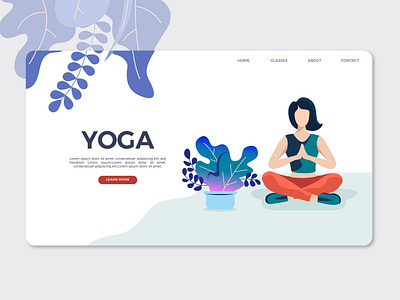 Yoga Page template