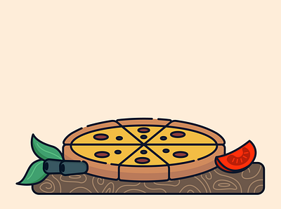 food/pizza adobe art artwork color creative dribbble flat food icon iconography icons icons set illustration illustrator logo pizza shot simple vector work