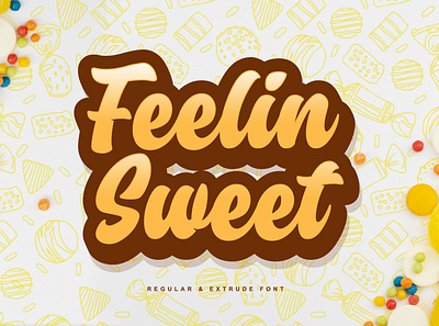 Feelin Sweet font cover branding design font font awesome font bundle font collection font design identity lettering type typography