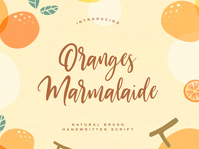 Oranges Marmalaide font cover