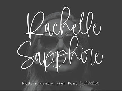 Rachelle Sapphire - Handwritten Font branding design font identity illustration lettering logo type typography ui