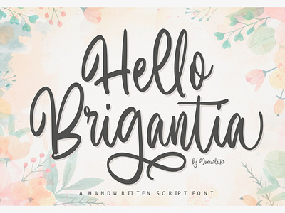 Hello Brigantia - Handwritten Font