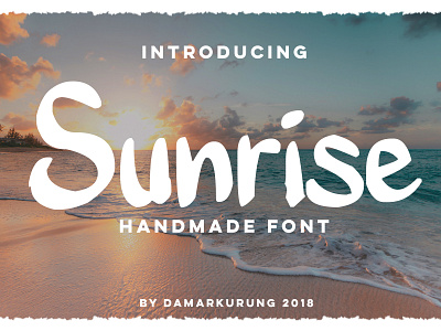 Introducing Sunrise font branding design flat identity illustration lettering logo type typography vector web