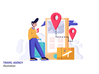 Travel Agency agency design flat illustration illustration travel travel agency traveling vector