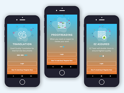 Instruction Screen application process mobile app ui ux design