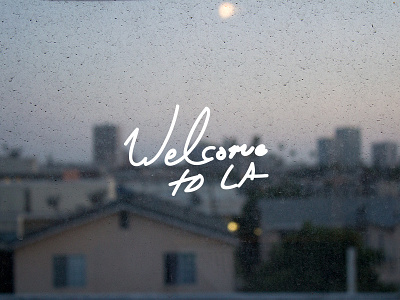 Welcome to LA design los angeles photography typography