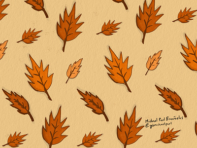 Leaf Pattern fall illustration leafs pattern seasons