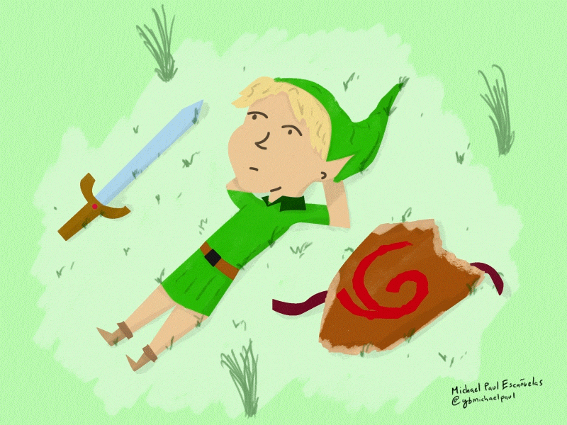 Link - Ocarina of Time illustration link motion animation ocarina of time zelda