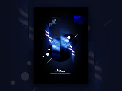 Jazz 3d jazz photography poster typography