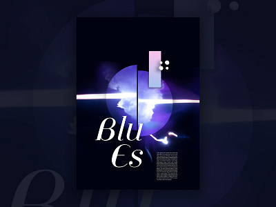 Blues 3d blues photography posters typogaphy