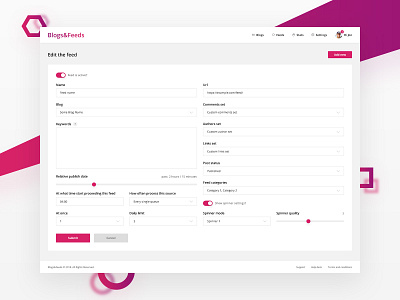 Web app form concept