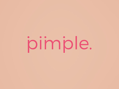 Simple pimple logo face health logo pimple skin care wash