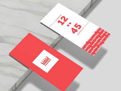 Invitation card design for Alfabank