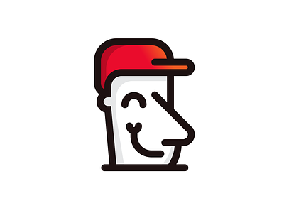 Untitled 2 app deliver delivery design face head identity logo logodesign