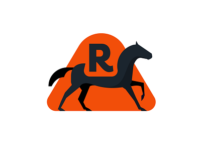 Reign animal branding horse identity letter logo power r race strenght