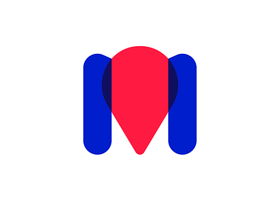 ici c'est Marseille city flag france identity letter location logo logodesign m tourism